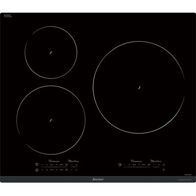 Table de cuisson à induction Sauter 60cm 3 feux 7400W noir - SPI9544B - Publicité Table de cuisson à induction Sauter 60cm 3 feux 7400W noir - SPI9544B - Publicité