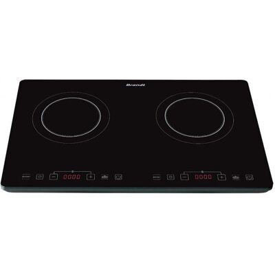 Brandt TI2SLIM1 - Noir - Plaque de cuisson électrique Brandt TI2SLIM1 - Noir - Plaque de cuisson électrique