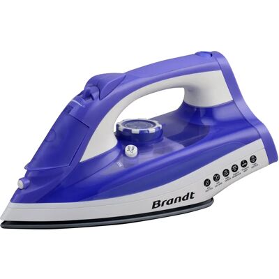Brandt BFV20V Dampfbügeleisen 2200W Keramiksohle lila, weiß Brandt BFV20V Dampfbügeleisen 2200W Keramiksohle lila, weiß