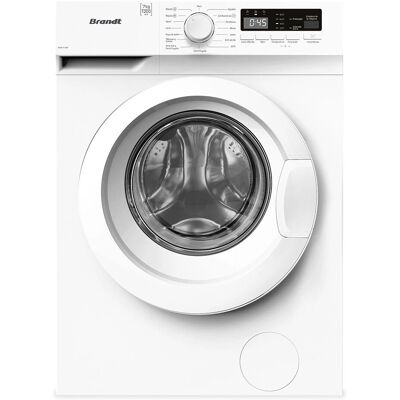 Lavadora Brandt WFB171WP, 7 kg, Carga Frontal, 1200 rpm, Clase D - Blanco Lavadora Brandt WFB171WP, 7 kg, Carga Frontal, 1200 rpm, Clase D - Blanco