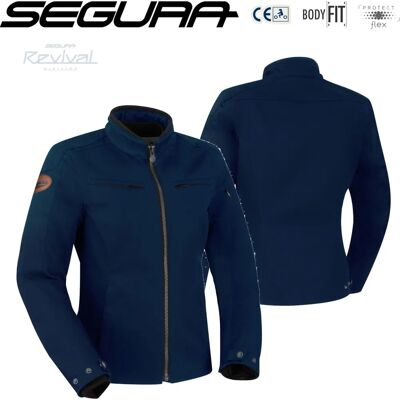 Segura Garrison Damen Motorradjacke Marineblau - Gr. 38 Segura Garrison Damen Motorradjacke Marineblau - Gr. 38