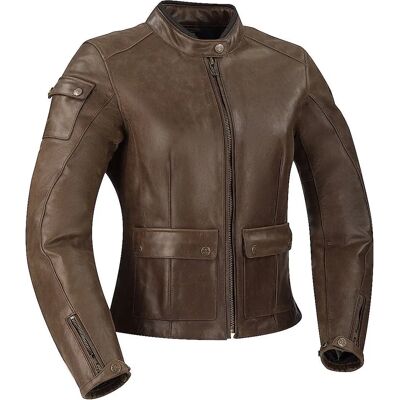 Chaqueta de cuero de motocicleta Segura Babylone - Marrón - Talla 40 Chaqueta de cuero de motocicleta Segura Babylone - Marrón - Talla 40