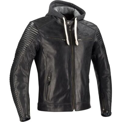Chaqueta de cuero para moto Segura Dorian - Negro Chaqueta de cuero para moto Segura Dorian - Negro