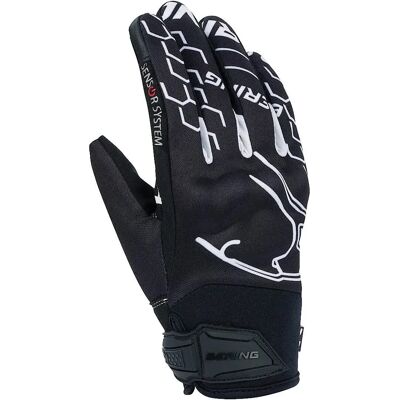 Gants Moto Bering Lady Walshe Noir-Blanc - Gants de moto - Publicité Gants Moto Bering Lady Walshe Noir-Blanc - Gants de moto - Publicité