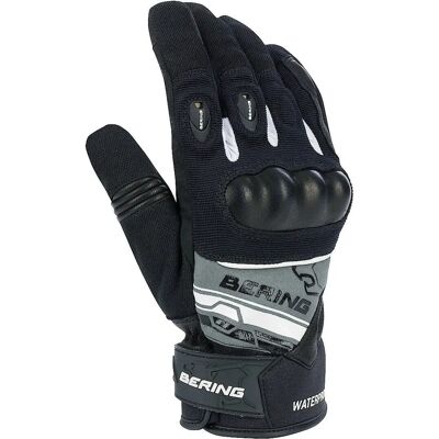 Guantes de moto Bering Morius - Negro Gris Blanco - S - Unisex Guantes de moto Bering Morius - Negro Gris Blanco - S - Unisex