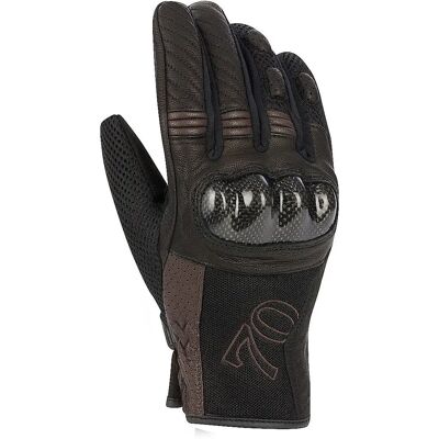 Guantes de motocicleta Segura Russell - Negro Marrón - S Guantes de motocicleta Segura Russell - Negro Marrón - S