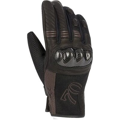Guantes de Moto Segura Lady Russell - Negro-Marrón - M Guantes de Moto Segura Lady Russell - Negro-Marrón - M