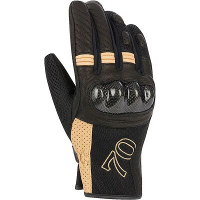Guantes de moto Segura M Negro/Beige - M Guantes de moto Segura M Negro/Beige - M
