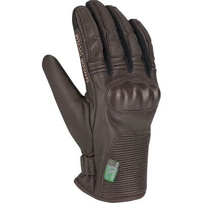 Guanti moto in pelle di capra marrone Segura - Mezza stagione, corti Guanti moto in pelle di capra marrone Segura - Mezza stagione, corti