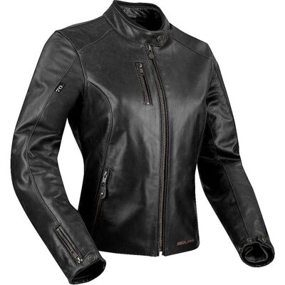 Segura Laxey Chaqueta de cuero de motocicleta - Negro - M - Chaqueta de moto Segura Laxey Chaqueta de cuero de motocicleta - Negro - M - Chaqueta de moto