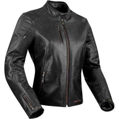 Segura Laxey Motorradjacket - Schwarz, Rindsleder, Mittsäsong Segura Laxey Motorradjacket - Schwarz, Rindsleder, Mittsäsong
