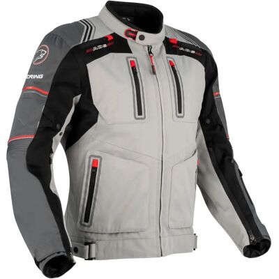 Bering Portland Chaqueta textil de la motocicleta - Negro Gris (S) Bering Portland Chaqueta textil de la motocicleta - Negro Gris (S)