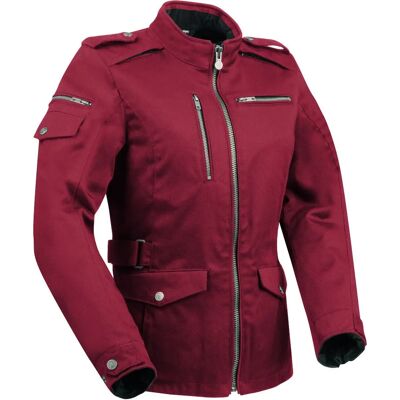 Giacca Moto Lady Leyton Bordeaux di Segura - Protezione CE Giacca Moto Lady Leyton Bordeaux di Segura - Protezione CE