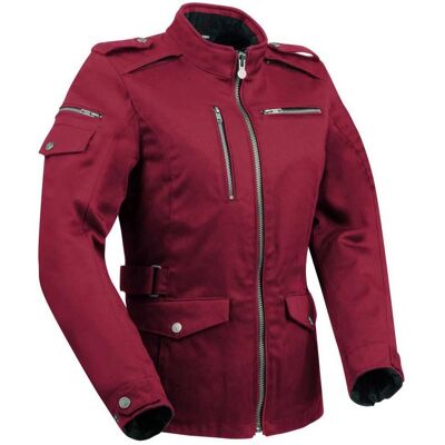 Segura Leyton Damas Motocicleta Chaqueta Textil - Rojo - 42 Segura Leyton Damas Motocicleta Chaqueta Textil - Rojo - 42