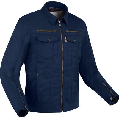 Giacca tessile da moto impermeabile Segura Patrol - Blu - M Giacca tessile da moto impermeabile Segura Patrol - Blu - M