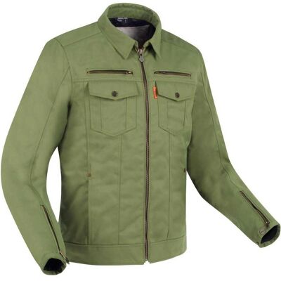 Giacca tessile da moto impermeabile Segura Patrol - Verde Marrone Giacca tessile da moto impermeabile Segura Patrol - Verde Marrone
