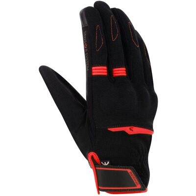 Bering Fletcher Evo - Gants moto noirs/rouge - Moto gloves - Publicité Bering Fletcher Evo - Gants moto noirs/rouge - Moto gloves - Publicité
