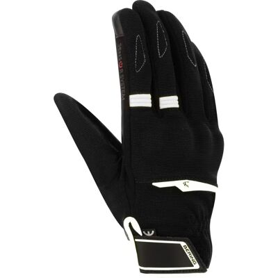 Guanti da moto Bering Fletcher EVO - Nero-Bianco - Guanti da motocicletta Guanti da moto Bering Fletcher EVO - Nero-Bianco - Guanti da motocicletta