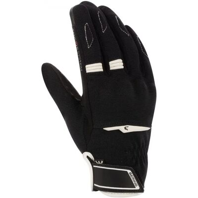 Guantes de Moto Bering Fletcher EVO - Negro-Blanco - Guantes de Motocicleta Guantes de Moto Bering Fletcher EVO - Negro-Blanco - Guantes de Motocicleta