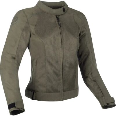 Veste Moto Femme Lady Nelson Kaki - Été - Publicité Veste Moto Femme Lady Nelson Kaki - Été - Publicité