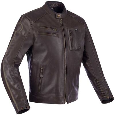 Chaqueta de moto Segura Devon Cuero Marrón M Chaqueta de moto Segura Devon Cuero Marrón M