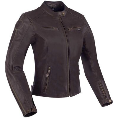 Chaqueta de Moto Segura Devon Kaki Cuero - Mujer Chaqueta de Moto Segura Devon Kaki Cuero - Mujer
