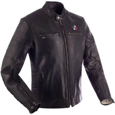 Segura Riverton Motorrad Lederjacke - Schwarz - L - Unisex Segura Riverton Motorrad Lederjacke - Schwarz - L - Unisex
