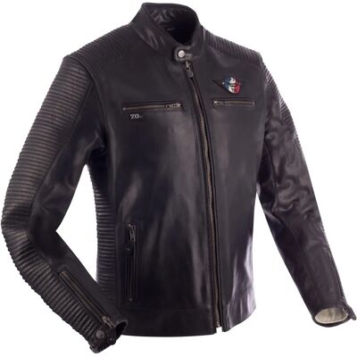 Segura Riverton Lederjacke für Motorräder - Schwarz - XL - Unisex Segura Riverton Lederjacke für Motorräder - Schwarz - XL - Unisex