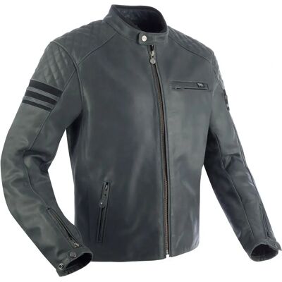 Chaqueta de cuero para moto Segura Track - Negro Gris (3XL) Chaqueta de cuero para moto Segura Track - Negro Gris (3XL)