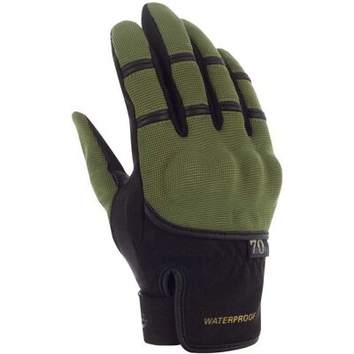 Gants moto femme Segura Lady Zeek Evo étanches - Noir Vert Brun Beige - Publicité Gants moto femme Segura Lady Zeek Evo étanches - Noir Vert Brun Beige - Publicité