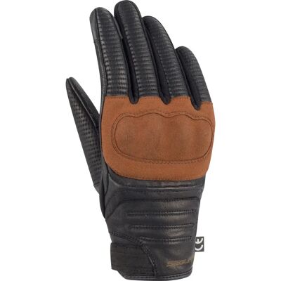Guantes de Motocicleta Segura Stoney - Negro/Marrón - 4XL - Unisex Guantes de Motocicleta Segura Stoney - Negro/Marrón - 4XL - Unisex