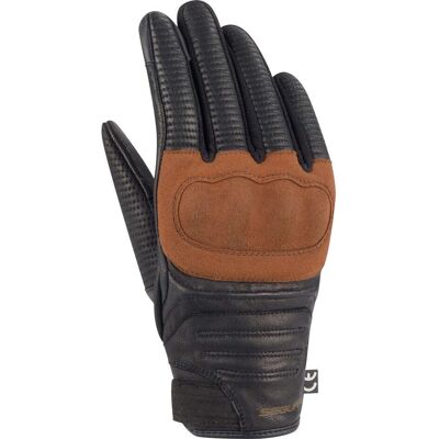 Guantes de Motocicleta Segura Stoney - Negro/Marrón - L - Unisex Guantes de Motocicleta Segura Stoney - Negro/Marrón - L - Unisex