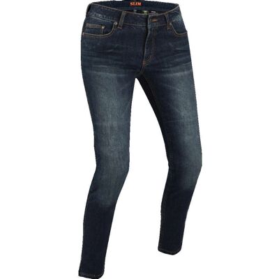 Jeans moto in denim blu Bering Tracy - Pantaloni Jeans moto in denim blu Bering Tracy - Pantaloni