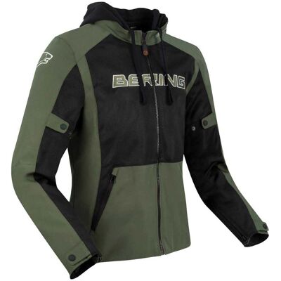 Chaqueta textil de la motocicleta Bering Spirit - Negro Marrón Chaqueta textil de la motocicleta Bering Spirit - Negro Marrón