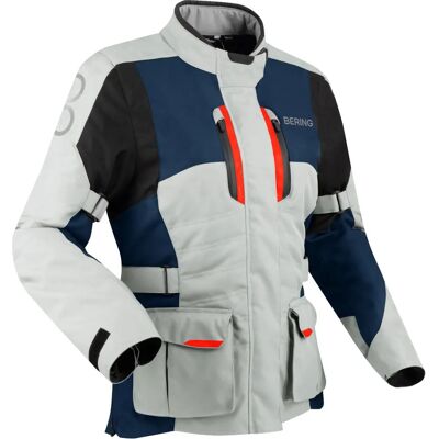Giacca Siberia Donna BERING Grigia/Azzurra/Rossa - Giacca Giacca Siberia Donna BERING Grigia/Azzurra/Rossa - Giacca