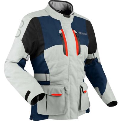 Giacca Siberia di Bering Grigia/Azzurra/Rossa - Attrezzatura Moto Giacca Siberia di Bering Grigia/Azzurra/Rossa - Attrezzatura Moto