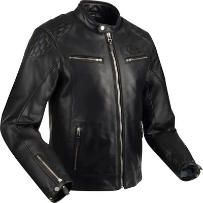Giacca in Pelle Segura per Moto - Nero - L - Abbigliamento Moto Giacca in Pelle Segura per Moto - Nero - L - Abbigliamento Moto