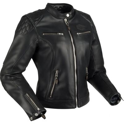 Chaqueta de moto de cuero Segura Curtis - Negro - Talla 38 Chaqueta de moto de cuero Segura Curtis - Negro - Talla 38