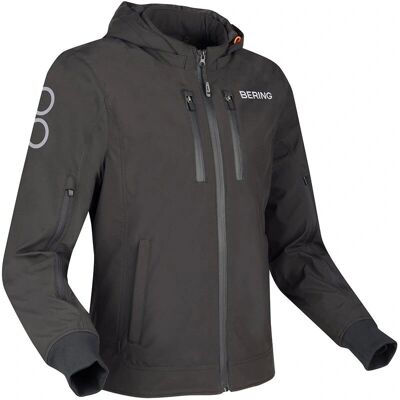 Giacca moto nera Bering Kerby - Tessuto sportivo certificato CE Giacca moto nera Bering Kerby - Tessuto sportivo certificato CE
