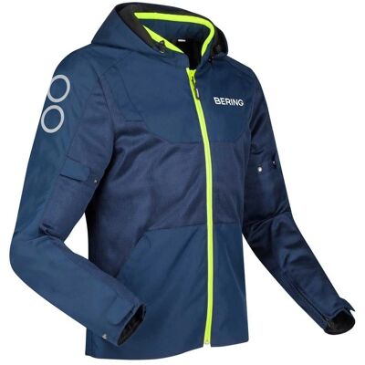 Bering Motorradjacke - Recyceltes Polyester, CE Level 1 Protektoren, Verstellbarer Sitz Bering Motorradjacke - Recyceltes Polyester, CE Level 1 Protektoren, Verstellbarer Sitz