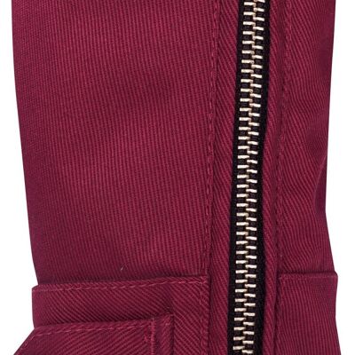 Giacca moto vintage in cotone Bordeaux Tina Segura - Giacca Giacca moto vintage in cotone Bordeaux Tina Segura - Giacca