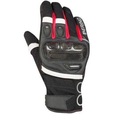 BERING - Guanti Moto Raid Nero / Bianco / Rosso T8 BERING - Guanti Moto Raid Nero / Bianco / Rosso T8
