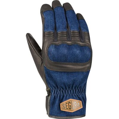 Guantes de moto Segura Hunky - Negro/Azul - XL - Unisex Guantes de moto Segura Hunky - Negro/Azul - XL - Unisex