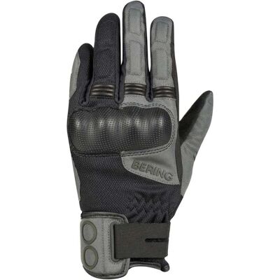 Guantes de moto Bering - Negro/Gris, Modelo bge758t10, Media estación, CE Nivel 1 Guantes de moto Bering - Negro/Gris, Modelo bge758t10, Media estación, CE Nivel 1