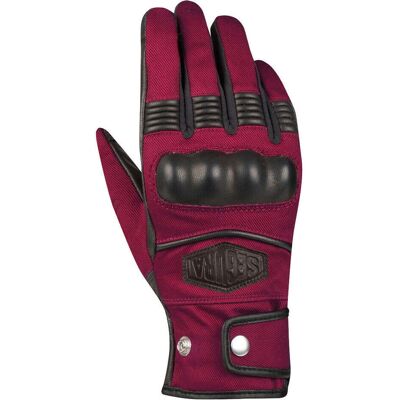Guanti moto Segura Tampico Bordeaux - Pelle e tessuto Guanti moto Segura Tampico Bordeaux - Pelle e tessuto