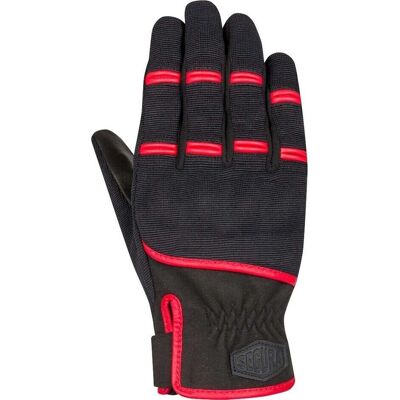 Guantes de moto Segura PALMER Nero Rojo Corta - Guantes de moto Guantes de moto Segura PALMER Nero Rojo Corta - Guantes de moto