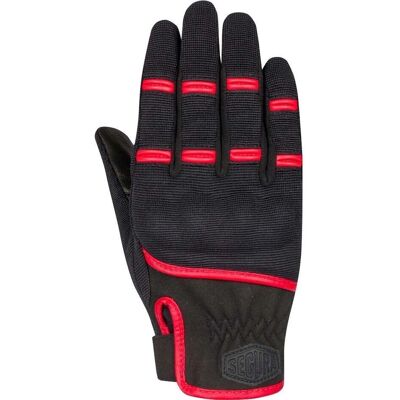 Guantes urbanos cortos Segura LADY PALMER Nero Rosso - Guantes Guantes urbanos cortos Segura LADY PALMER Nero Rosso - Guantes