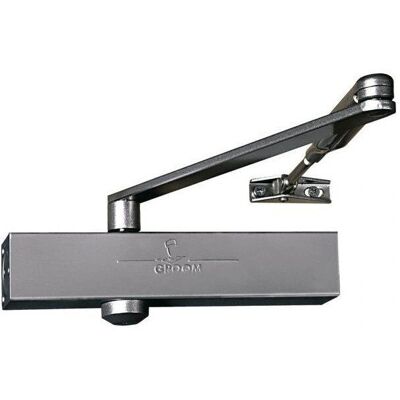 GROOM GROOM Ferme-porte GR150 Argent Réglable 2-4 Force Compacte GROOM GROOM Ferme-porte GR150 Argent Réglable 2-4 Force Compacte