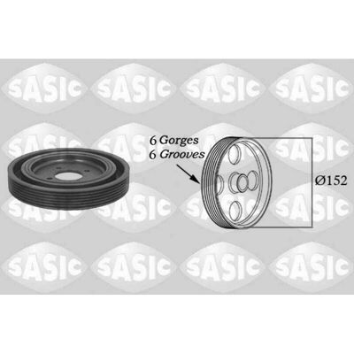 SASIC Riemenscheibe - 5150Q60 - Passend für Peugeot 206, 306, Partner I, Citroën Berlingo, Xsara SASIC Riemenscheibe - 5150Q60 - Passend für Peugeot 206, 306, Partner I, Citroën Berlingo, Xsara