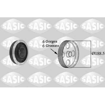 SASIC 9001805 Riemenscheibe - Riemenscheibe, Kurbelwelle, Passend für Audi VW SASIC 9001805 Riemenscheibe - Riemenscheibe, Kurbelwelle, Passend für Audi VW
